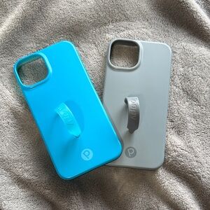 Blue and Gray Phone Cases By Loopy, fits a iPhone 14